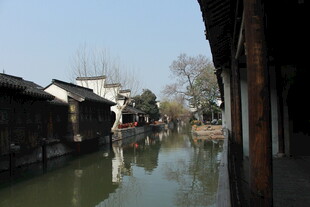 江南水乡河道古朴景致