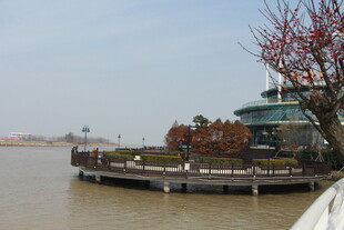 江边观景台风光