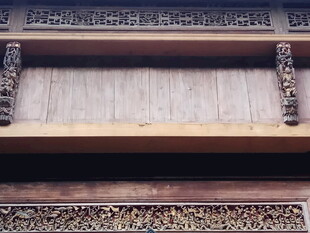 中式木雕门窗细节展示