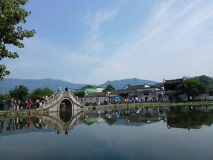 江南水乡湖畔秀丽风光