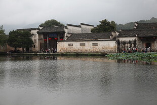 江南水乡古建筑临水景致