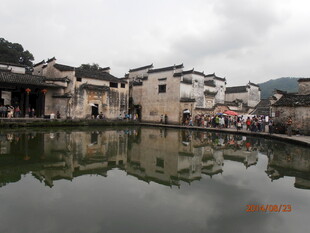 徽派水乡古村 宁静倒影
