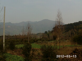 乡村田野远景风光