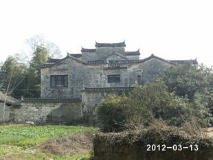 古朴徽派建筑 田园之景