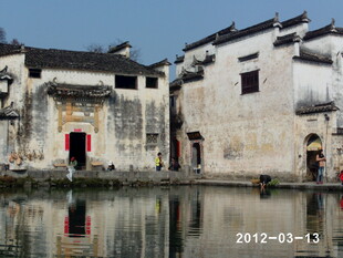 江南水乡古村落临水建筑