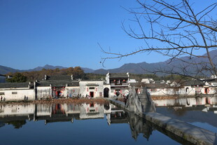 江南水乡宁静村落美景