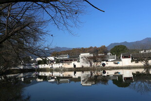 江南水乡宁静湖景风光