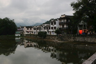 江南水乡静谧河畔景致