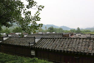 江南水乡古朴屋顶景观