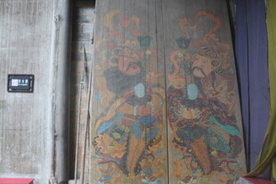 古老精美壁画局部展示