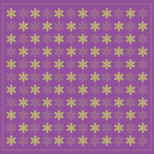 紫色底金色雪花图案背景底纹