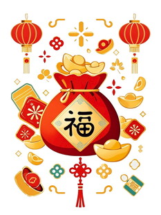 福袋贺岁吉祥元素齐聚