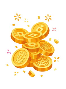 金币堆叠展现财富魅力