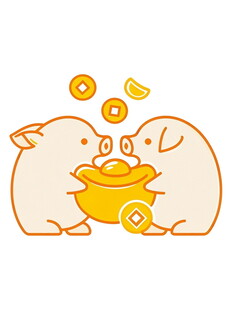 两只萌鼠共享美食