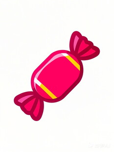 粉色糖果插画