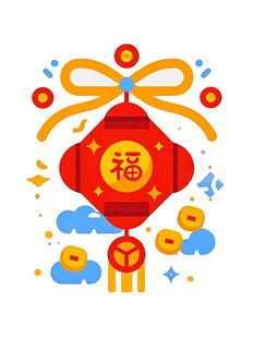 福字挂饰喜庆吉祥氛围