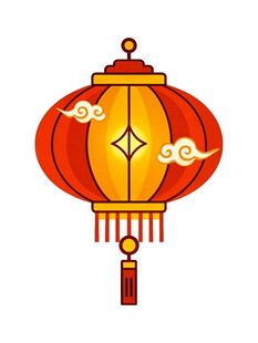 传统中式红灯笼图案