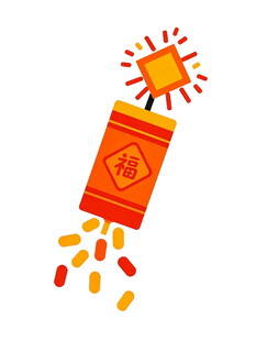 喜庆鞭炮图标