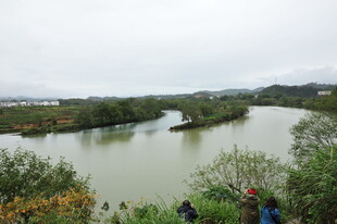 河畔风光 游人赏景好去处