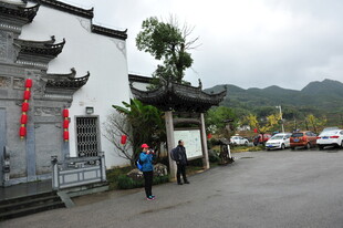 徽派建筑村落入口景象