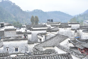 徽派古村落全景