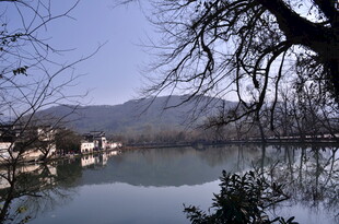 湖畔冬景 静谧山水风光