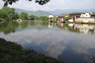 宁静水乡湖畔美丽景致