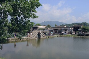 江南水乡小桥流水景致