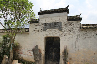 古朴徽派建筑旧宅一角