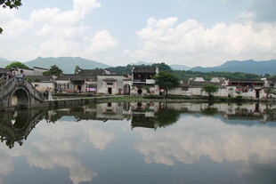 江南水乡静谧湖景风光