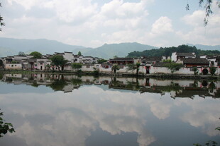 水乡静谧风光倒影如画