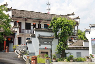 古雅中式建筑 绿植环绕