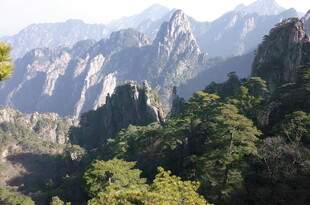 壮丽山景 绿树环绕奇峰