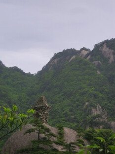 山峦叠翠间的自然景致