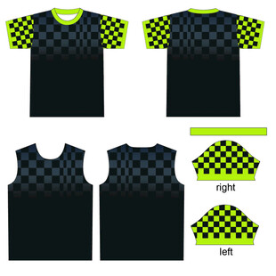 黑色赛车运动服设计模板