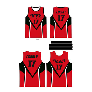 红色运动球衣设计展示