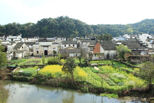 江南水乡田园村落美景