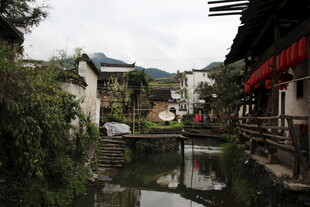 江南水乡古村风景
