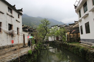 江南水乡古村落小巷景致