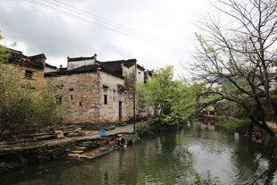 江南水乡古村落风景