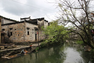 江南水乡古村落风景