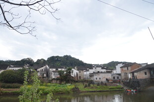 江南水乡村落风光