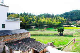 乡村田园风光 宁静村落