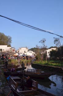 水乡小船风景