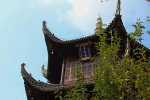 古色古香中式楼阁一角