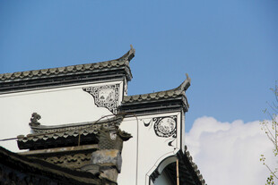 徽派建筑屋顶 古韵悠然