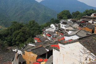 徽派古村落屋顶风光