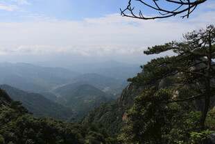 山峦间的葱郁景致