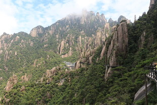 壮丽黄山奇峰景观