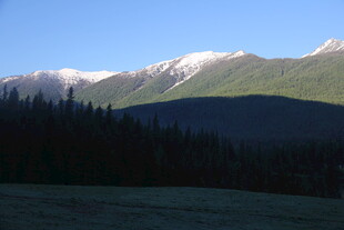 山间美景 雪覆峰林